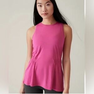 Athleta Women’s Hot Pink Air Out Cinch Tank Top, Size XL